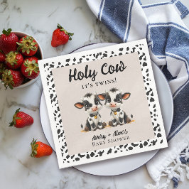 Holy Cow Twins Baby Dusche Serviette
