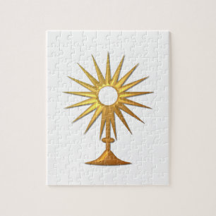 Holy Eucharist in golden Monstrance