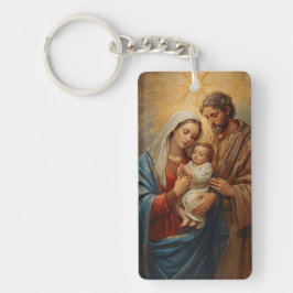 Holy Family Christmas Keychain Schlüsselanhänger