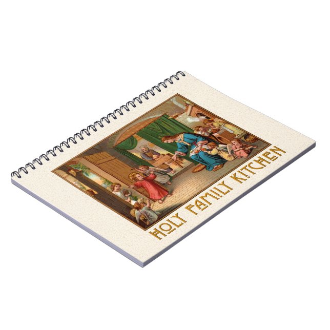 Holy Family Kitchen Spiral Foto Notebook Notizblock (Linke Seite)