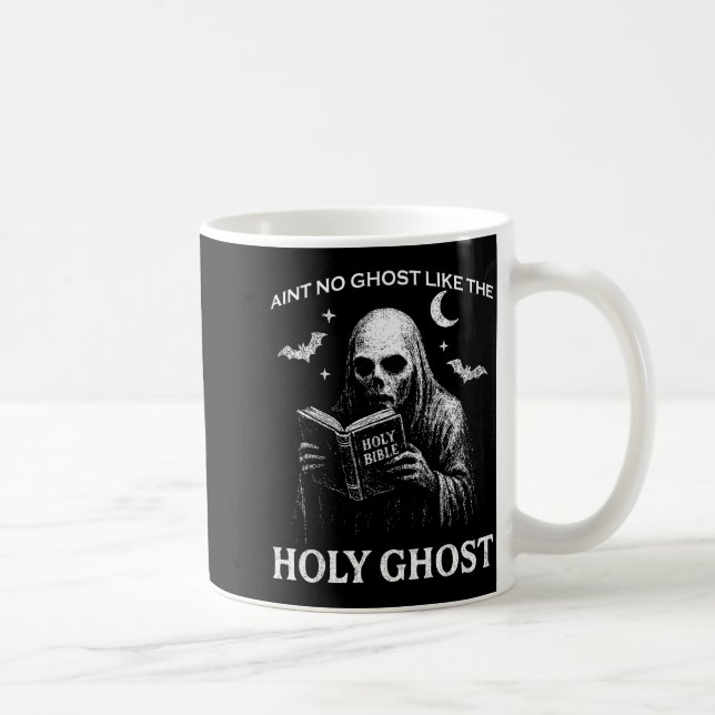 Holy Ghost Creepy Realistic Distressed Halloween B Kaffeetasse (Rechts)