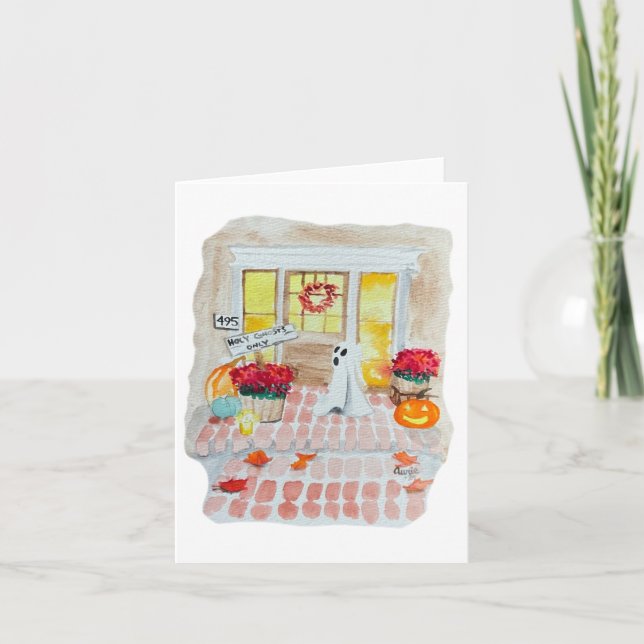 Holy Ghost Funny Halloween Card (Vorderseite)