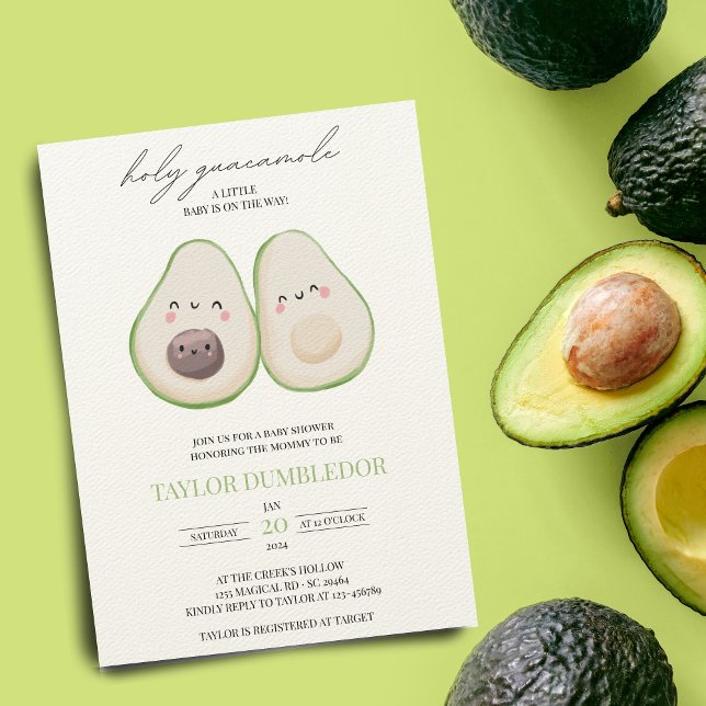 Holy Guacamole Avocado Babydusche Einladung (Von Creator hochgeladen)