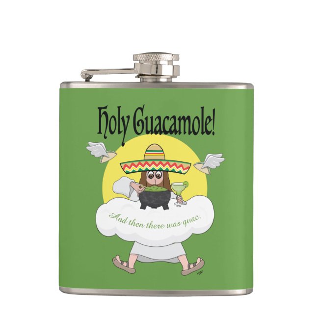 Holy Guacamole Flask Flachmann (Vorderseite)