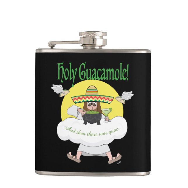 Holy Guacamole Flask Flachmann (Vorderseite)