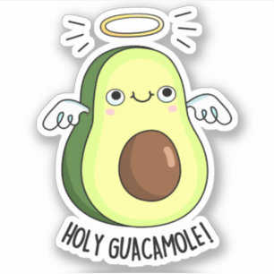 Holy Guacamole Niedlich Goody Avocado Pun Sticker