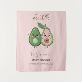 Holy Guacamole Pink Avocado Baby Dusche Wandteppich