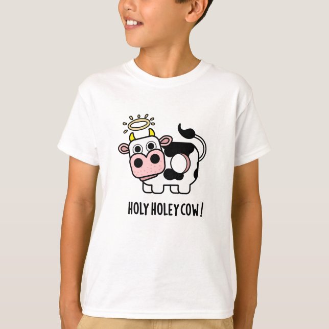 Holy Holey Cow Funny Animal Pub T-Shirt (Vorderseite)
