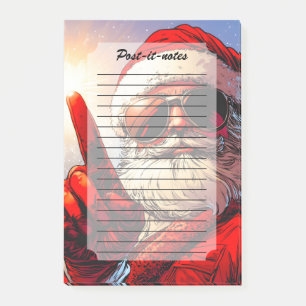 Holy Jolly Santa Divine Glow Post-it Klebezettel