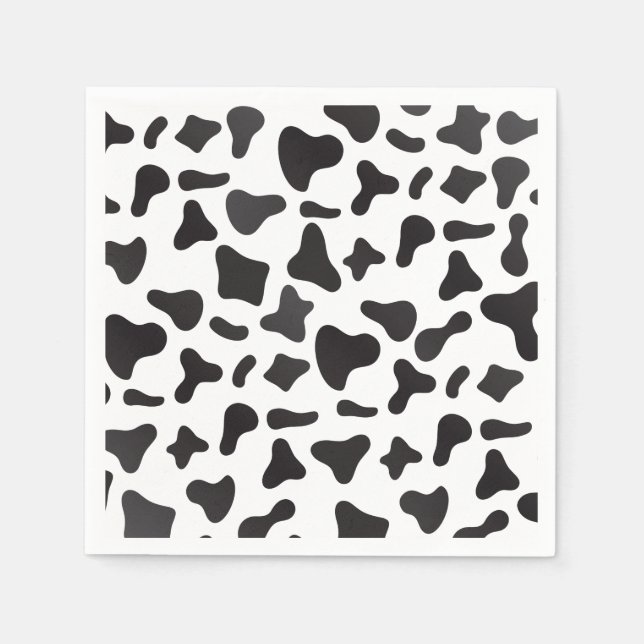 Holy Kuh Birthday Kuh Print Farm Serviette (Vorderseite)