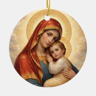 Holy Mother of God – Divine Love & Protection´11 Keramik Ornament