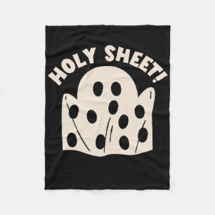 Holy Sheet Funny Halloween Ghost Holy Sheet Fleecedecke