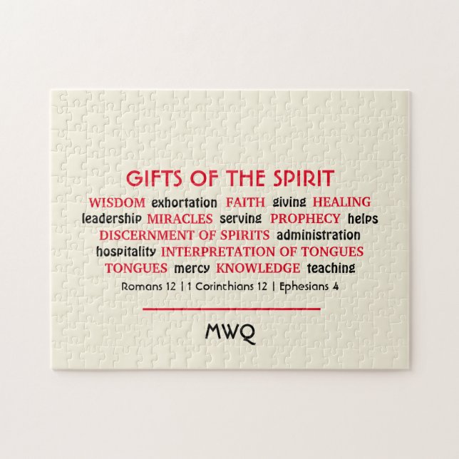 HOLY SPIRIT GIFTS | Monogramm | Christlich (Horizontal)