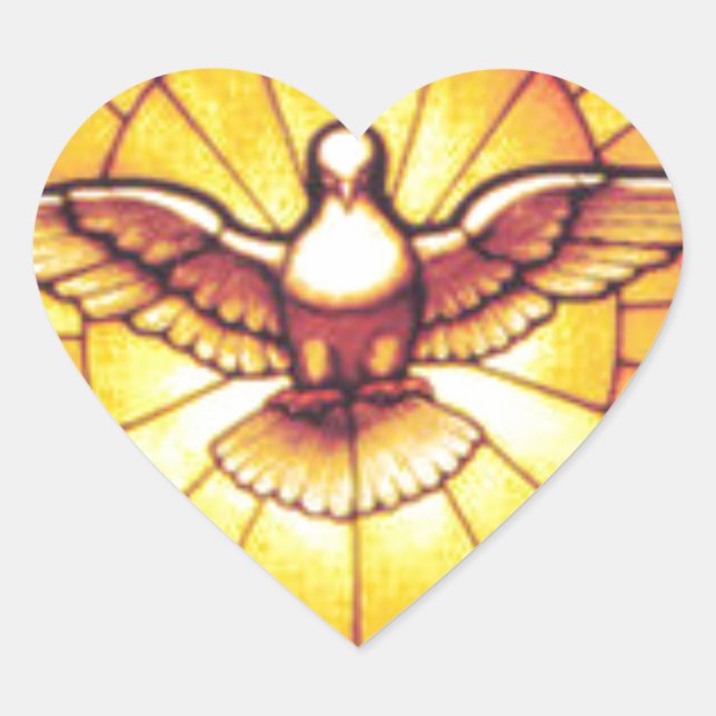 HOLY SPIRIT Herz-Aufkleber (Vorderseite)