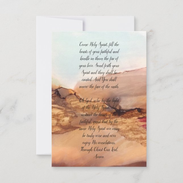 Holy Spirit Inspirational Note Card Dankeskarte (Vorderseite)