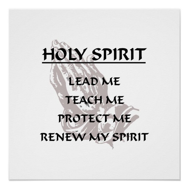 HOLY SPIRIT POSTER (Vorderseite)