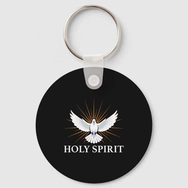 Holy Srit Dove Sritual Symbol Christian Bible Fait Schlüsselanhänger (Vorderseite)