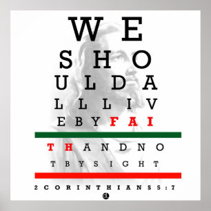 Holyghost Eye Chart Poster