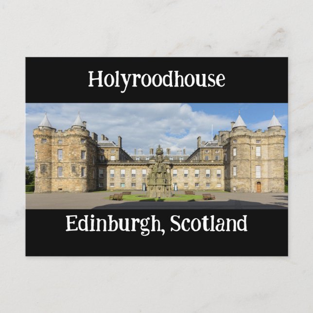 Holyroodhouse, Edinburgh, Schottland Postkarte (Vorderseite)