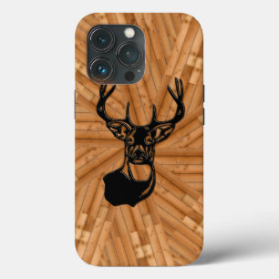 Holz - 3D Weißer Schwanz Case-Mate iPhone Hülle