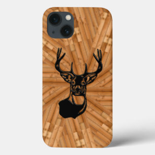 Holz - 3D White Schwanz Buck Deer Case-Mate iPhone Hülle