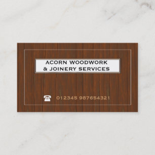 Holz (a) - Hölzerne Effekt Visitenkarten Visitenkarte