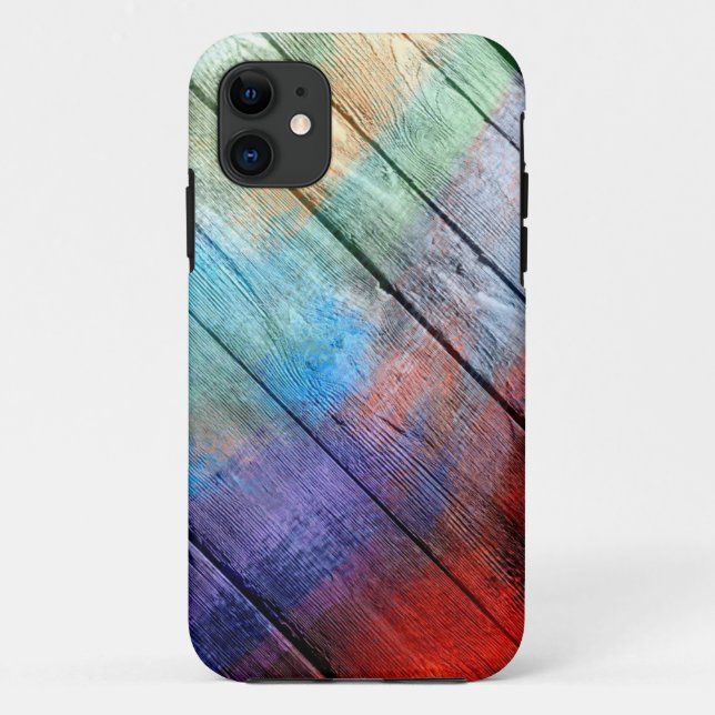 Holz-Acrylmalerei #2 Case-Mate iPhone Hülle (Rückseite)