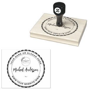 Holz Art Briefmarke Personalisiert Business Logo G Gummistempel