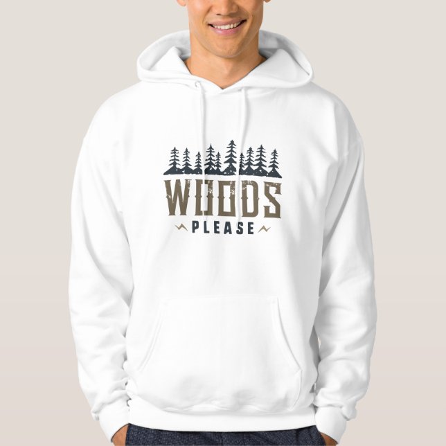 Holz bitte hoodie (Vorderseite)