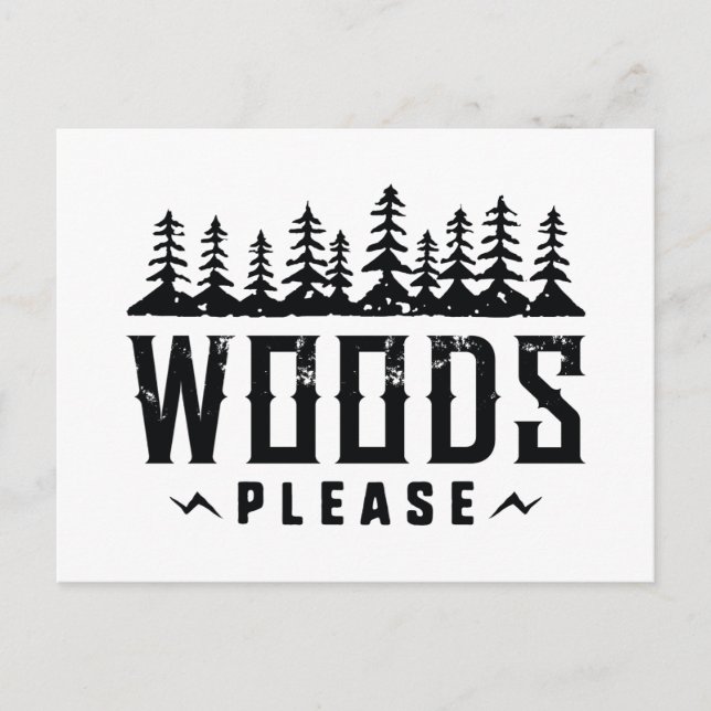 Holz bitte postkarte (Vorderseite)