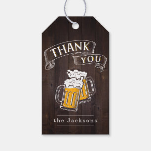 Holz Cheers And Beers Geburtstags-Dankeschön-Gesch Geschenkanhänger