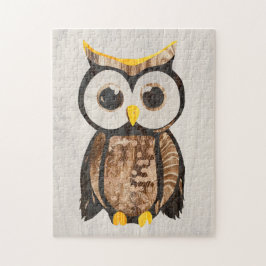 Holz - Chouette - Wood Owl