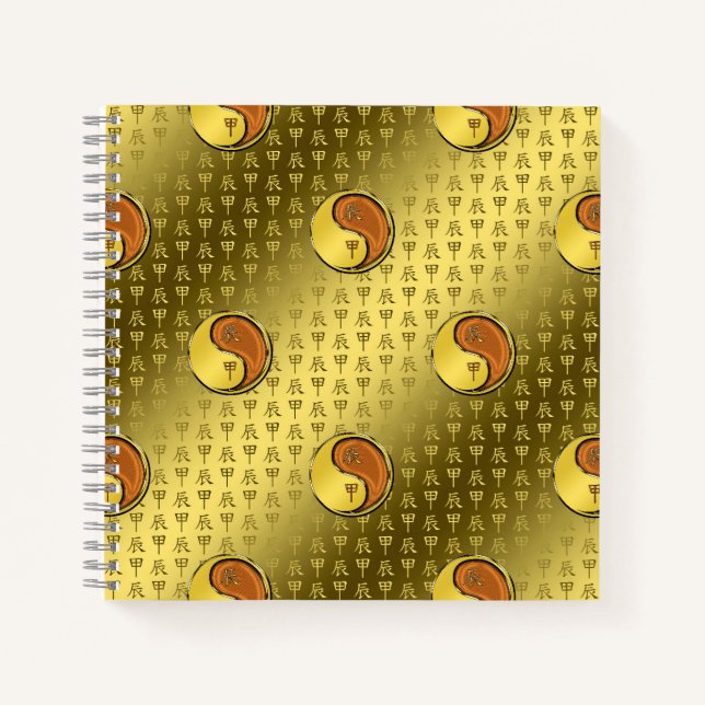 Holz-Drache Notizbuch (Vorderseite)