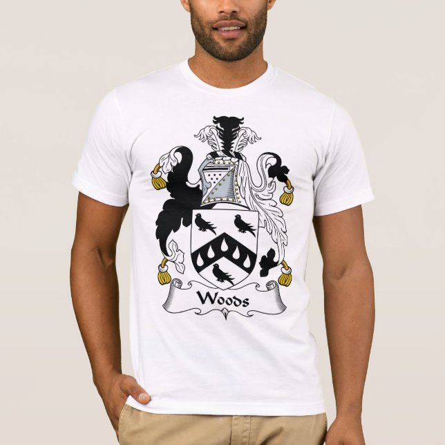 Holz-Familienwappen T-Shirt (Vorderseite)
