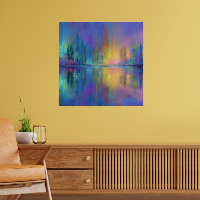 Holz flüstern, mystisch und beruhigend, poster (Wohnzimmer 2)