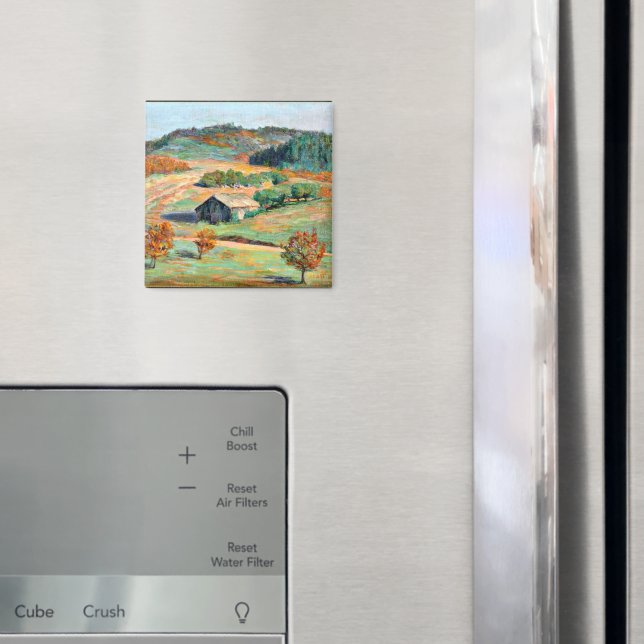Holz - Frühe Herbstlandschaft Magnet (In Situ (Kühlschrank))