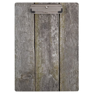 Holz Hintergrund. Alte Planken Textur. Draufsicht Klemmbrett