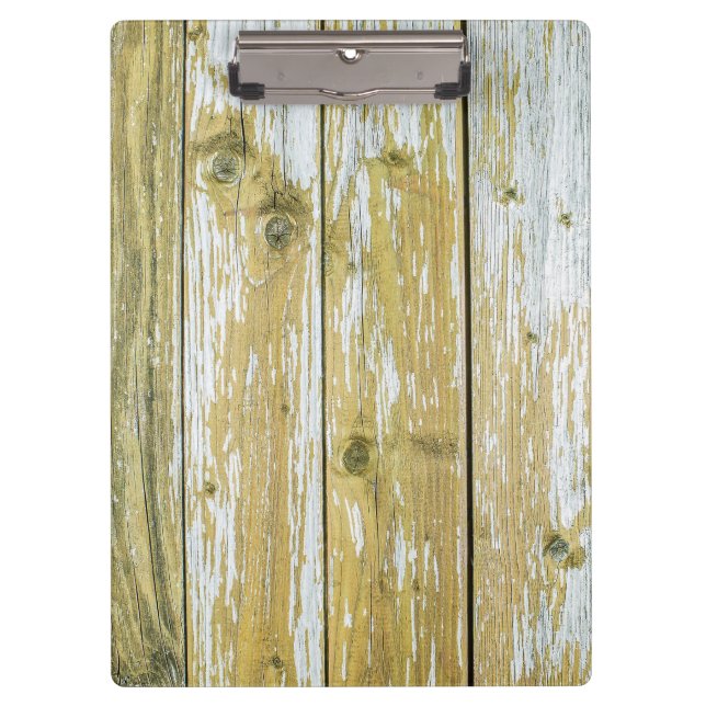 Holz Hintergrund Moderne Elegant Klemmbrett (Vorderseite)