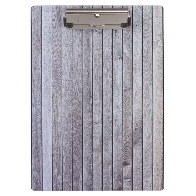 Holz Hintergrund Moderne Elegant Klemmbrett (Vorderseite)