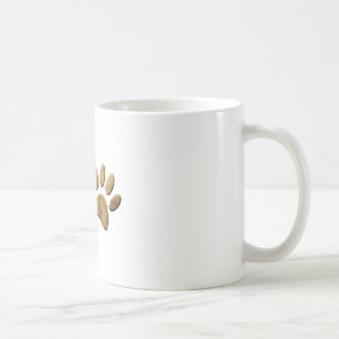 Holz Hund Pfotenabdruck Kaffeetasse