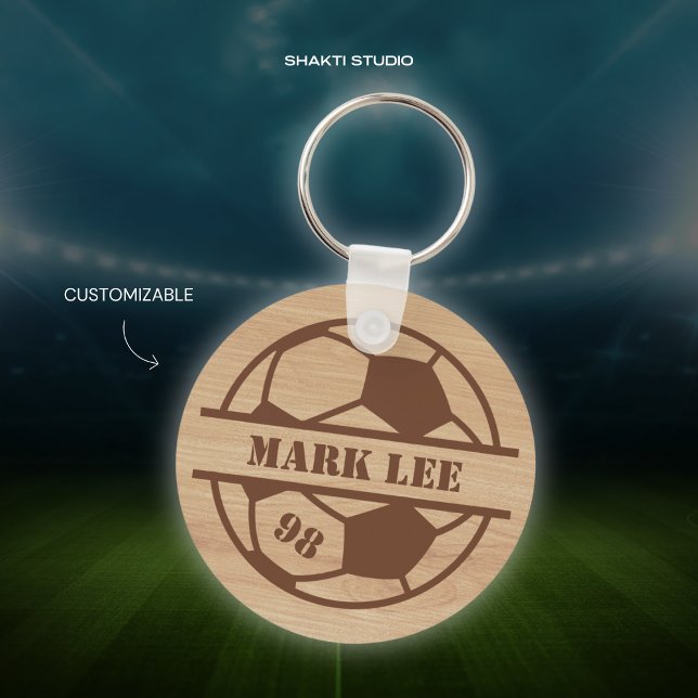 Holz-Inspiriert Fußballteam SportSchlüsselanhänger Schlüsselanhänger (Von Creator hochgeladen)