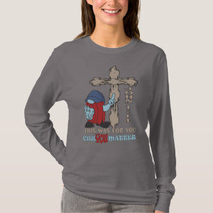 Holz Kreuz, weil du wichtig bist — Johannes 1:14 C T-Shirt