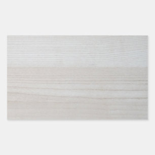 Holz-Leer-Vorlage Elegantes Design Natur Trendig Rechteckiger Aufkleber