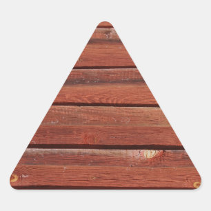 Holz mit antiker Patina Dreieckiger Aufkleber
