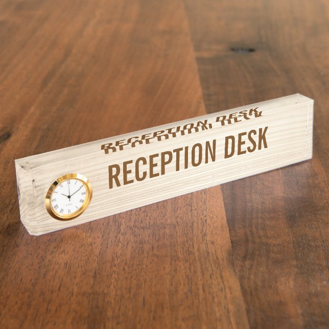 Holz Namensplakette (Seite)