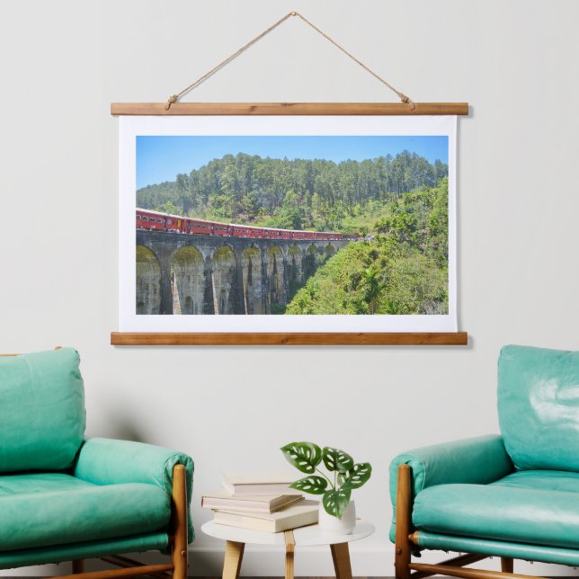 Holz Oberer Wandteppich Mit Holzrahmen (Wohnzimmer)