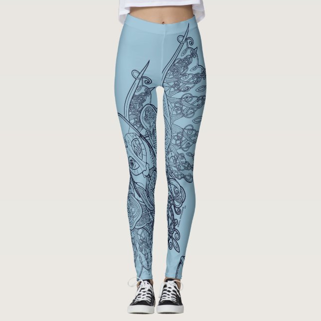 Holz: Rave Leggings (Vorderseite)