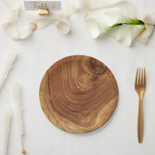 Holz Rustikale Teakholz Textur Holzmaserung Foto Pappteller