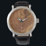 Holz Rustikaler Teakholz Textur Holz Getreide Foto Armbanduhr<br><div class="desc">Ein nahes Foto einer rustikalen dunkelschokoladenbraunen Teakholzkornstruktur. Ein einfaches und minimalistisches Holzdesign. Sie können einfach mehr Text / Info / Details und/oder Fotos zu diesem Produkt hinzufügen. Sie können den Hintergrund auch in eine beliebige Farbe ändern. Weitere Bearbeitungsoptionen innerhalb der Seite zum Anpassen des Produkts. Entworfen / Original-Kunstwerk von fat*fa*tin....</div>