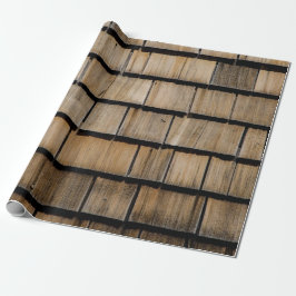 Holz Schindeln Geschenkpapier